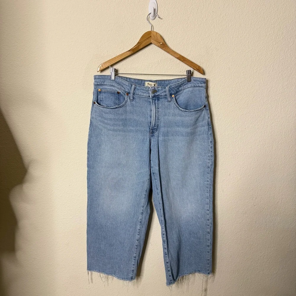 Madewell $128 The Plus Pefect Wide Leg Crop Jean Altoona Wash Size 16W - Picture 4 of 8